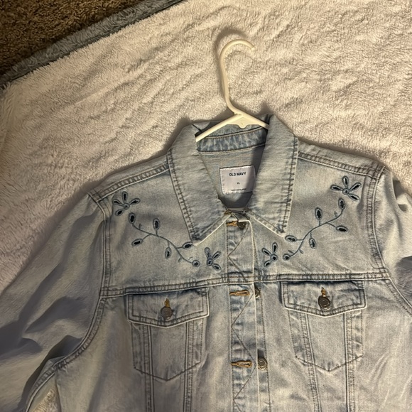 Brand new Jean jacket with embroidery. - Picture 3 of 4
